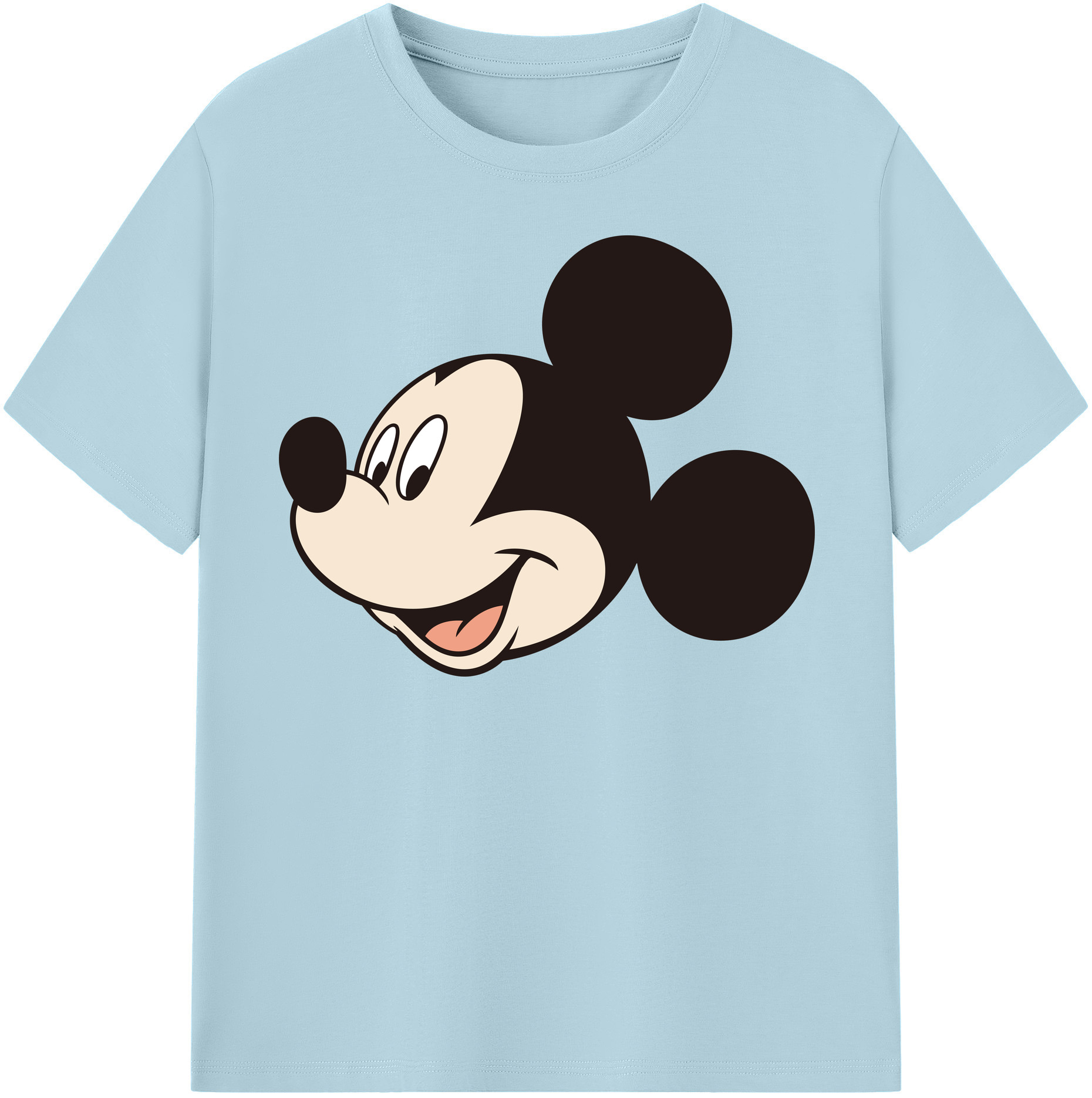 （画像用） ミッキーマウス Mickey Mouse 綿100％半袖Tシャツ（フロントプリント）